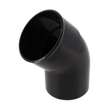 Coude pour tube de descente cylindrique Ø 80 diamètre Ø 80mm couleur Noir Nicoll | CR4GTN