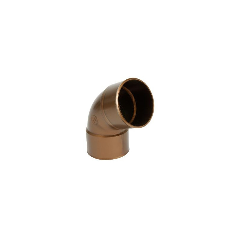 Coude pour tube de descente cylindrique Ø 80 diamètre Ø 80mm couleur Cuivre Nicoll | CR66GTC