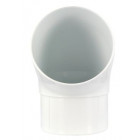 Image du produit : Coude pour tube de descente cylindrique esthétique Ø 80 diamètre Ø 80mm couleur Blanc Nicoll | CR6GT1B