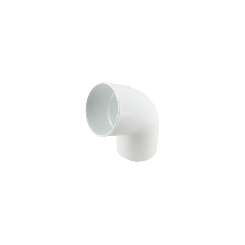 Coude pour tube de descente cylindrique Ø 80 diamètre Ø 80mm couleur Blanc Nicoll | CR6GTB