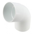 Image du produit : Coude pour tube de descente cylindrique Ø 80 diamètre Ø 80mm couleur Blanc Nicoll | CR6GTB