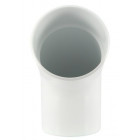 Image du produit : Coude pour tube de descente cylindrique Ø 80 diamètre Ø 80mm couleur Blanc Nicoll | CR6GTB