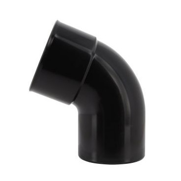 Coude pour tube de descente cylindrique Ø 80 diamètre Ø 80mm couleur Noir Nicoll | CR6GTN