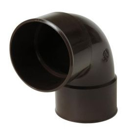 Coude pour tube de descente cylindrique Ø 80 diamètre Ø 80mm couleur Marron Nicoll | CR88GTM