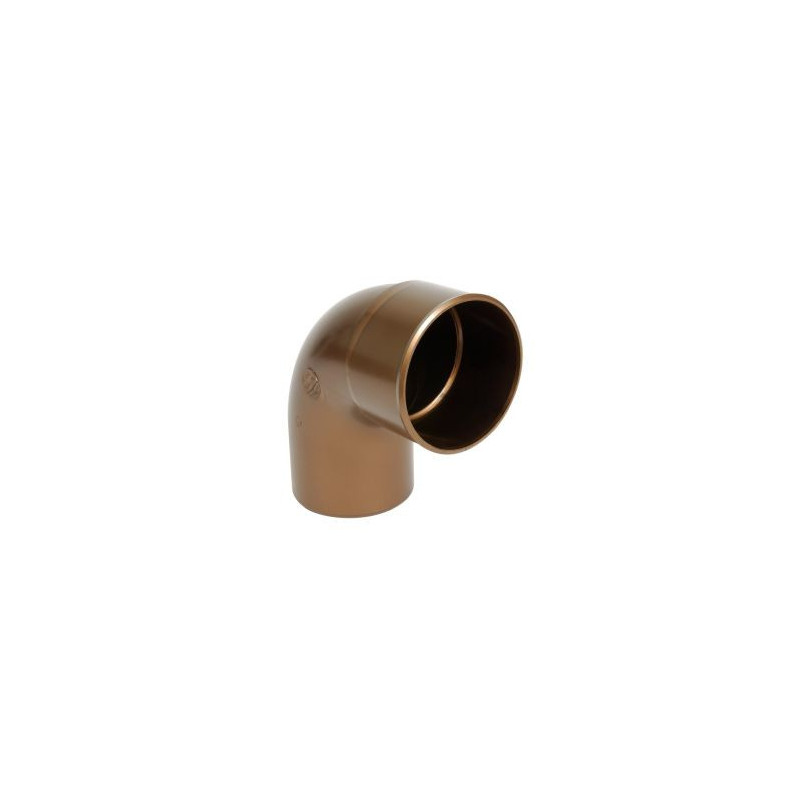 Coude pour tube de descente cylindrique Ø 80 diamètre Ø 80mm couleur Cuivre Nicoll | CR8GTC