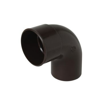 Coude pour tube de descente cylindrique Ø 80 diamètre Ø 80mm couleur Marron Nicoll | CR8GTM