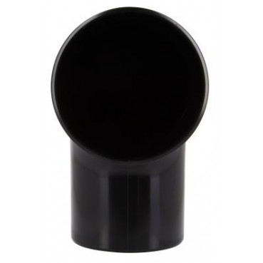 Coude pour tube de descente cylindrique Ø 80 diamètre Ø 80mm couleur Noir Nicoll | CR8GTN