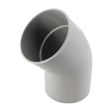 Coude pour tube de descente cylindrique Ø 100 diamètre Ø 100mm couleur Gris Nicoll | CT4GT