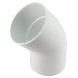 Coude pour tube de descente cylindrique Ø 100 diamètre Ø 100mm couleur Blanc Nicoll | CT4GTB