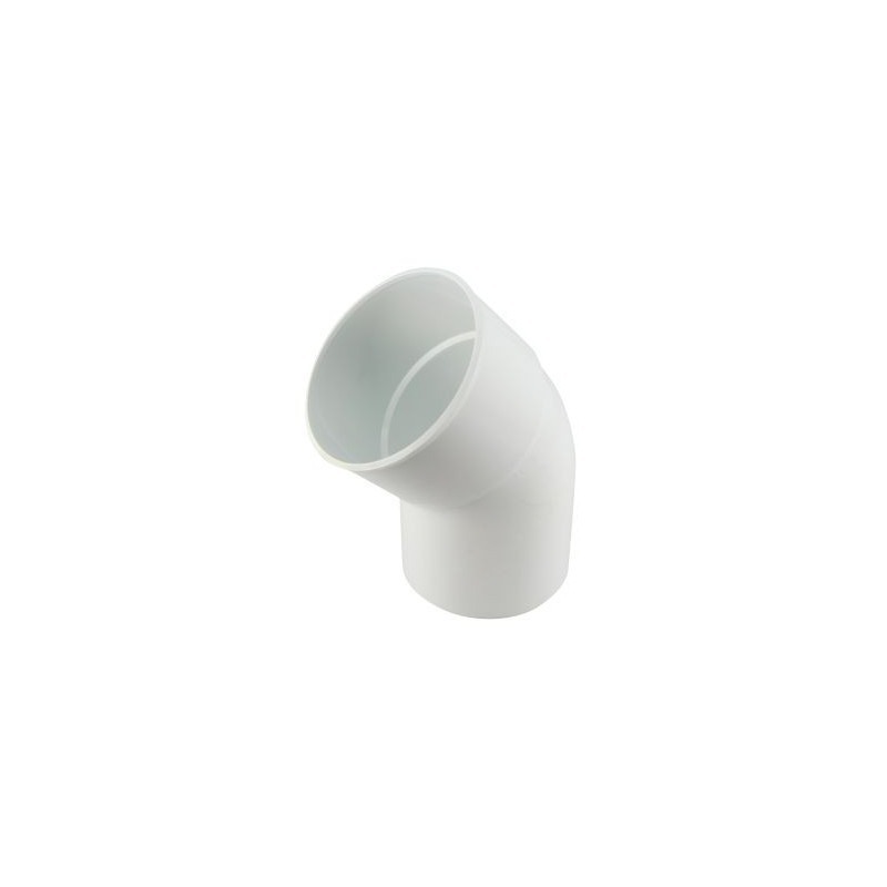 Coude pour tube de descente cylindrique Ø 100 diamètre Ø 100mm couleur Blanc Nicoll | CT4GTB