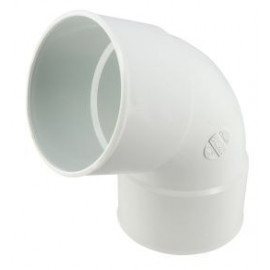 Coude pour tube de descente cylindrique Ø 100 diamètre Ø 100mm couleur Blanc Nicoll | CT66GTB