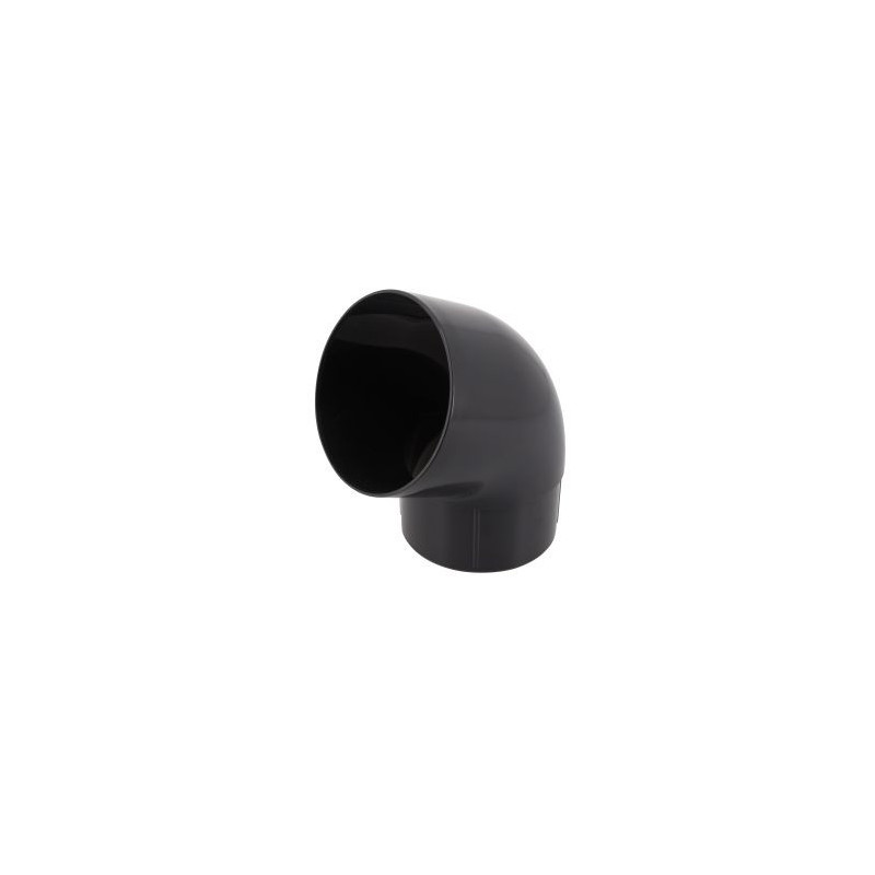 Coude pour tube de descente cylindrique esthétique Ø 100 diamètre Ø 100mm couleur Gris anthracite Nicoll | CT6GT1A