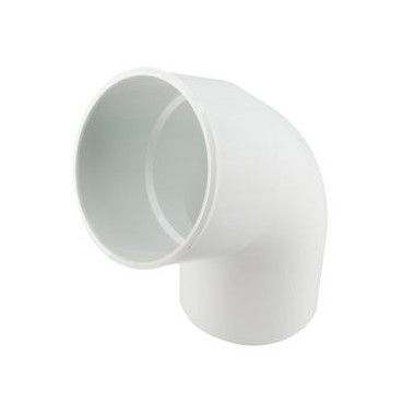 Coude pour tube de descente cylindrique Ø 100 diamètre Ø 100mm couleur Blanc Nicoll | CT6GTB