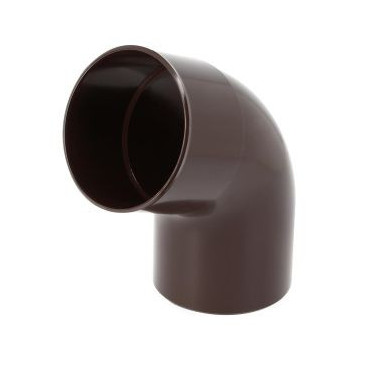 Coude pour tube de descente cylindrique Ø 100 diamètre Ø 100mm couleur Marron Nicoll | CT6GTM