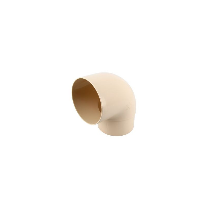 Coude pour tube de descente cylindrique esthétique Ø 100 diamètre Ø 100mm couleur Sable Nicoll | CT8GT1S