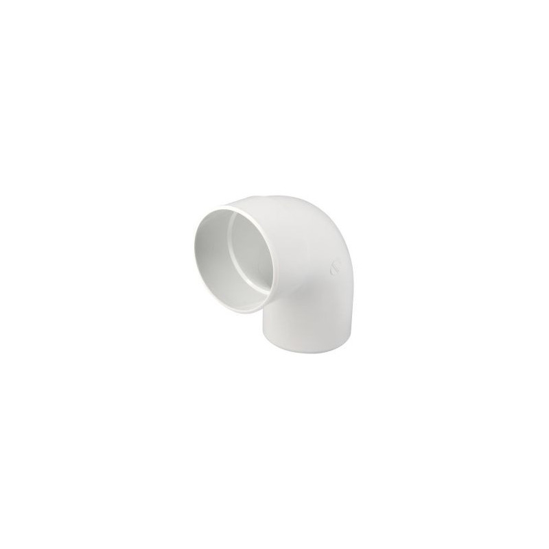 Coude pour tube de descente cylindrique Ø 125 diamètre Ø 125mm couleur Blanc Nicoll | CX8GTB