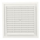 Image du produit : Grille de ventilation à sceller démontable et à fermeture carrée - hauteur 201mm - largeur 201mm couleur Blanc Nicoll | D154