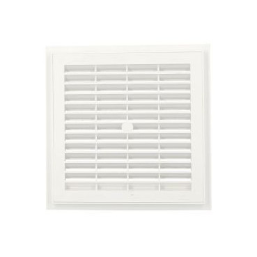 Grille de ventilation à sceller démontable et à fermeture carrée - hauteur 201mm - largeur 201mm couleur Blanc Nicoll | D154