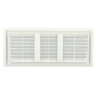 Image du produit : Grille de ventilation à sceller démontable et à fermeture rectangulaire - avec moustiquaire - hauteur 140mm - largeur 319mm couleur Blanc Nicoll | D161