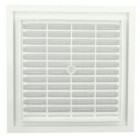 Image du produit : Grille de ventilation à sceller démontable et à fermeture carrée - hauteur 201mm - largeur 201mm couleur Blanc Nicoll | D164