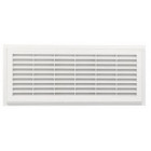 Image du produit : Grille de ventilation à sceller démontable et à fermeture rectangulaire - avec moustiquaire - hauteur 152mm - largeur 358mm couleur Blanc Nicoll | D211