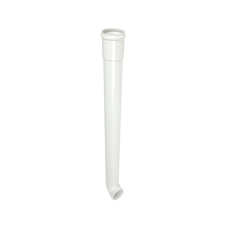 Dauphin coudé pour tube de descente cylindrique Ø 80 diamètre Ø 80mm couleur Blanc Nicoll | DCF10RB