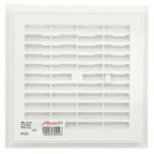 Image du produit : Grille de ventilation à sceller démontable et à fermeture carrée - hauteur 176mm - largeur 176mm couleur Blanc Nicoll | F104