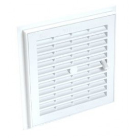 Grille de ventilation à sceller démontable et à fermeture carrée - hauteur 176mm - largeur 176mm couleur Blanc Nicoll | F114