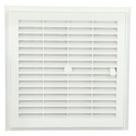 Grille de ventilation à sceller démontable et à fermeture carrée - hauteur 223mm - largeur 223mm couleur Blanc Nicoll | F204