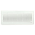 Image du produit : Grille de ventilation à sceller démontable et à fermeture rectangulaire - avec moustiquaire - hauteur 152mm - largeur 358mm couleur Blanc Nicoll | F211