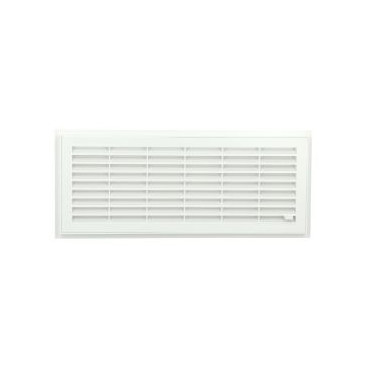 Grille de ventilation à sceller démontable et à fermeture rectangulaire - avec moustiquaire - hauteur 152mm - largeur 358mm couleur Blanc Nicoll | F211