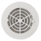 Image du produit : Grille de ventilation intérieure avec moustiquaire diamètre Ø 125mm x 91mm x 100mm couleur Blanc Nicoll | FATM100