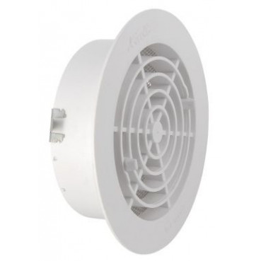 Grille de ventilation intérieure avec moustiquaire diamètre Ø 144mm x 110mm x 140mm couleur Blanc Nicoll | FATM125