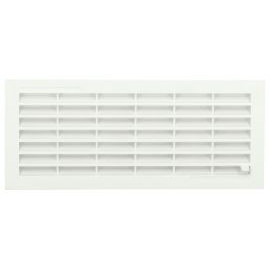 Grille de ventilation à visser ou à coller classique à fermeture rectangulaire - hauteur 108mm - largeur 254mm couleur Blanc Nicoll | FB101