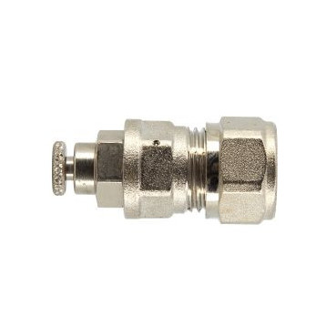 Raccord à compression multicouche bouchon purgeur réutilisable diamètre Ø 16mm Nicoll | FLBP16