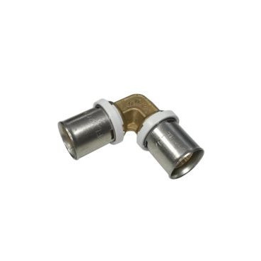 Coude multicouche à sertir à 90° Laiton diamètre Ø 20mm x 20mm Nicoll | FLC20