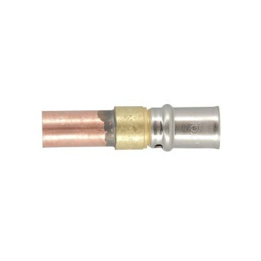 Manchon multicouche de transition cuivre à sertir diamètre Ø 16mm x 16mm Nicoll | FLM16CU16