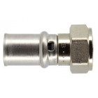 Image du produit : Manchon multicouche à sertir, femelle à visser M22 diamètre Ø 22mm x 16mm Nicoll | FLM16M22F