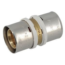 Manchon multicouche à sertir égal Laiton diamètre Ø 32mm x 32mm Nicoll | FLM32