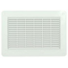 Image du produit : Grille de ventilation spécial façade à visser ou à coller applique - hauteur 226mm - largeur 323mm couleur Blanc Nicoll | GAP2B