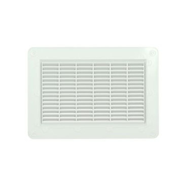 Grille de ventilation spécial façade à visser ou à coller applique - hauteur 226mm - largeur 323mm couleur Blanc Nicoll | GAP2B