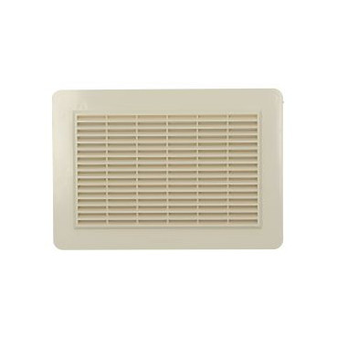 Grille de ventilation spécial façade à visser ou à coller applique - hauteur 226mm - largeur 323mm couleur Sable Nicoll | GAPM2