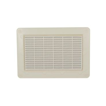 Grille de ventilation spécial façade à visser ou à coller applique - hauteur 226mm - largeur 323mm couleur Sable Nicoll | GAPM2