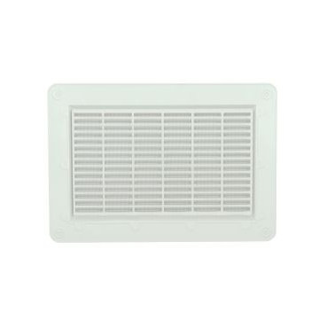 Grille de ventilation spécial façade à visser ou à coller applique - hauteur 226mm - largeur 323mm couleur Blanc Nicoll | GAPM2B