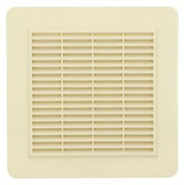 Grille de ventilation avec grille anti insectes - Couleur sable - 246 x 246  mm - Nicoll