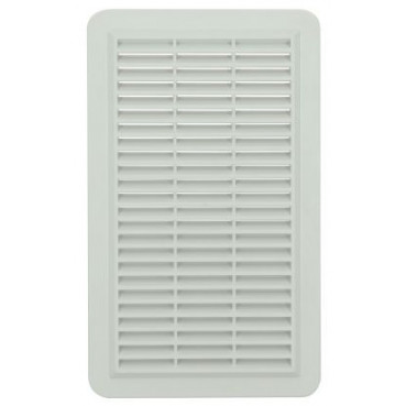 Grille de ventilation spécial façade à visser ou à coller applique - hauteur 277mm - largeur 166mm couleur Blanc Nicoll | GAPV