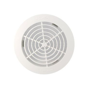 Grille de ventilation intérieure avec moustiquaire diamètre Ø 161mm x 127mm x 140mm couleur Blanc Nicoll | GATM140