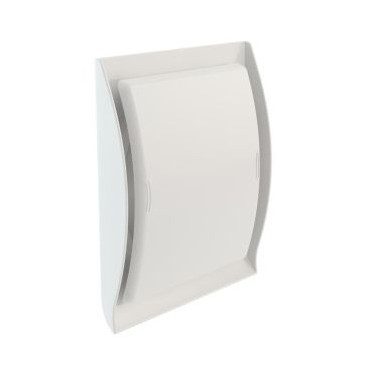 Grille de ventilation Neolia diamètre Ø 100mm - largeur 150mm - longueur 150mm couleur Blanc Nicoll | GDT100B