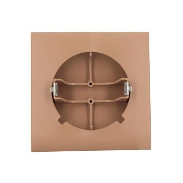 Grille de ventilation Neolia diamètre Ø 125mm - largeur 180mm - longueur 180mm couleur Marron chène liège Nicoll | GDT125CL