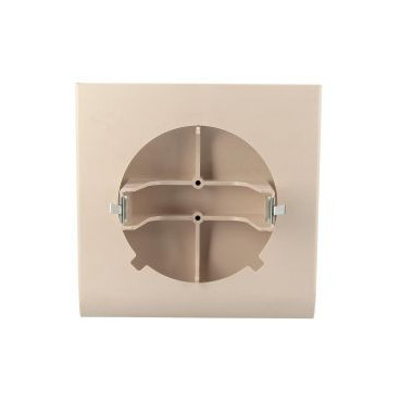 Grille de ventilation Neolia diamètre Ø 125mm - largeur 180mm - longueur 180mm couleur Sable Nicoll | GDT125S